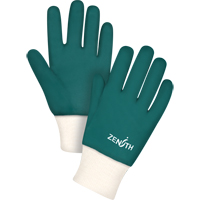 Gants verts &agrave; double enduit, 10" lo, PVC, Doublure en Jersey de coton, 70 mils Rock Safety Industrial Ltd
