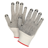 Heavyweight Double-Sided Dotted String Knit Gloves, Poly/Cotton, Double Sided, 7 Gauge, Small Rock Safety Industrial Ltd