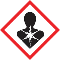 &eacute;tiquettes avec pictogrammes SGH, Vinyle, Rouleau, 4" lo x 4" la Rock Safety Industrial Ltd