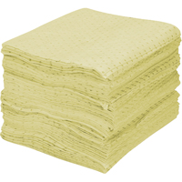 Premium Fine Fiber Sorbent Pads, Hazmat, 15" x 17", 30 gal. Absorbancy Rock Safety Industrial Ltd
