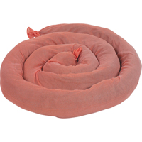 Remblais tubulaires absorbants, Mati&egrave;res dangereuses, Absorption 50 gal., 3" la x 8' lo, Pqt de 15 Rock Safety Industrial Ltd