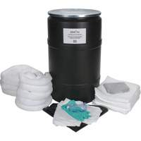 Trousse de lutte contre les d&eacute;versements, Huile seulement, Baril, Absorbance de 55 gal. US Rock Safety Industrial Ltd