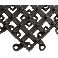 Tapis ErgoDeck avec crampons antid&eacute;rapants int&eacute;gr&eacute;s No 553, PVC, 1-1/2' la c, 1-1/2' lo, 7/8" &eacute;paisseur, Noir Rock Safety Industrial Ltd