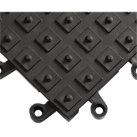 Tapis ErgoDeck avec crampons antid&eacute;rapants int&eacute;gr&eacute;s No 552, PVC, 1-1/2' la c, 1-1/2' lo, 7/8" &eacute;paisseur, Noir Rock Safety Industrial Ltd