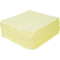 Premium Bonded Sorbent Pads, Hazmat, 15" x 17", 15 gal. Absorbancy Rock Safety Industrial Ltd
