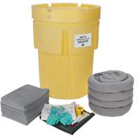 Trousse &eacute;conomique de lutte contre les d&eacute;versements, Universel, Baril, Absorbance de 95 gal. US Rock Safety Industrial Ltd
