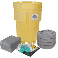 Trousse de lutte contre les d&eacute;versements de premi&egrave;re qualit&eacute;, Universel, Overpack/Baril de r&eacute;cup&eacute;ration, Absorbance de 95 gal. US Rock Safety Industrial Ltd