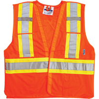 Vestes de s&eacute;curit&eacute; pour la circulation, Orange haute visibilit&eacute;, Moyen/Petit, Polyester Rock Safety Industrial Ltd