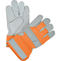Premium Quality High Visibility Fitters Gloves, Large, Split Cowhide Palm, Cotton Inner Lining Rock Safety Industrial Ltd