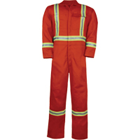 Combinaison non doubl&eacute;e haute visibilit&eacute;, Taille Petit, Orange Rock Safety Industrial Ltd