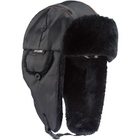 N-Ferno&reg; 6802 Classic Trapper Hat, Synthetic Fur Lining, Medium/Small, Black Rock Safety Industrial Ltd