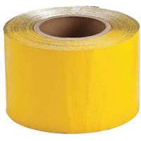 Ruban de marquage temporaire pour la chauss&eacute;e, 4" x 150', Vinyle, Jaune Rock Safety Industrial Ltd