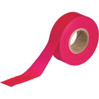 Flagging Tape, 1.188" W x 150' L, Fluorescent Red Rock Safety Industrial Ltd