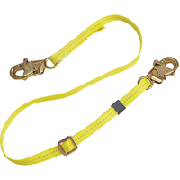 Longe de positionnement r&eacute;glable &agrave; sangle, 1 branches, 6', Classe CSA B, Polyester Rock Safety Industrial Ltd