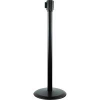 Poteaux recepteurs Slimline TensaBarrier, Hauteur de 38", Noir Rock Safety Industrial Ltd
