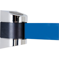 TensaBarrier&reg; Wall Mounted Units, Plastic, Screw Mount, 15', Blue Tape Rock Safety Industrial Ltd