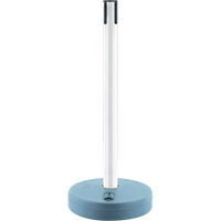 Outdoor TensaBarrier&reg; - Receiver Posts, 37" High, White Rock Safety Industrial Ltd