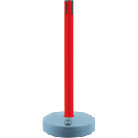 Tensabarrier ext&eacute;rieur - poteaux r&eacute;cepteurs, Hauteur de 37", Rouge Rock Safety Industrial Ltd