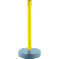 Outdoor TensaBarrier&reg; - Receiver Posts, 37" High, Yellow Rock Safety Industrial Ltd