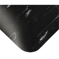 Tapis antimicrobiens Tile-Top Select no 494, Lisse, 2' x 10' x 1/2", Noir/Blanc, PVC Rock Safety Industrial Ltd
