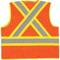 Veste de s&eacute;curit&eacute; d&eacute;tachable en cinq points de premi&egrave;re qualit&eacute;, Orange haute visibilit&eacute;, Grand/T-Grand, Polyester Rock Safety Industrial Ltd