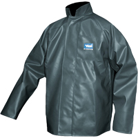 Manteau de pluie Journeyman r&eacute;sistant aux produits chimiques, Polyester, Moyen, Vert Rock Safety Industrial Ltd