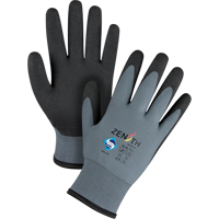 Gants enduits de premi&egrave;re qualit&eacute; ZX-30°, 9/Grand, R&ecirc;vetement PVC, Calibre 15, Enveloppe en Nylon Rock Safety Industrial Ltd