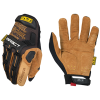 M-Pact&reg; Gloves, Small, Grain Leather Palm, Hook & Loop Cuff Rock Safety Industrial Ltd