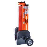 Wheeled Barrier, 50' L, Plastic, Orange Rock Safety Industrial Ltd