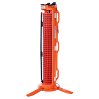 3-Legged Barrier, 50' L, Plastic, Orange Rock Safety Industrial Ltd