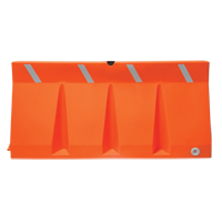 Traffic Barriers, Water-Filled, 69.75" L x 33.75" H, Orange Rock Safety Industrial Ltd