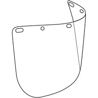 Visi&egrave;re d&eacute;coup&eacute;e &agrave; l'emporte-pi&egrave;ce Dynamic, Polycarbonate, Teinte Transparent Rock Safety Industrial Ltd