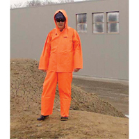 Hurricane Flame Retardant/Oil Resistant Rain Suits - Rainsuits, 4X-Large, High Visibility Orange Rock Safety Industrial Ltd