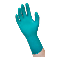 93-260 Chemical Resistant Disposable Gloves, X-Small, Neoprene/Nitrile, 7.8-mil, Powder-Free, Green Rock Safety Industrial Ltd