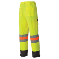 6009 Breathable Traffic Safety Pants, Polyester, X-Small, High Visibility Lime-Yellow Rock Safety Industrial Ltd