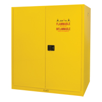 Armoire pour entreposage de barils &agrave; la verticale, Capacit&eacute; de 110 gal. US, 2 barils, Jaune Rock Safety Industrial Ltd