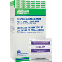 Benzalkonium Chloride Wipes, Towelette, Antiseptic Rock Safety Industrial Ltd