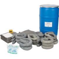 Trousse de lutte contre les d&eacute;versements, Universel, Baril, Absorbance de 55 gal. US Rock Safety Industrial Ltd
