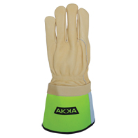 Gants pour monteur de ligne, Grand, Paume en Cuir fleur de vache Rock Safety Industrial Ltd
