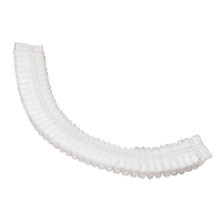 Pleated Bouffant Cap, Polypropylene, 19", White Rock Safety Industrial Ltd