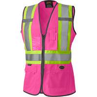 139PK Women's Safety Vest, Pink, X-Small, Polyester Rock Safety Industrial Ltd