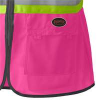 139PK Women's Safety Vest, Pink, X-Small, Polyester Rock Safety Industrial Ltd