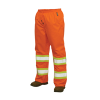 300D Safety Rain Pant, Polyester, Large, High Visibility Orange Rock Safety Industrial Ltd