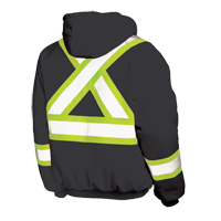 Insulated Safety Hoodie, Polyester, Large, Black Rock Safety Industrial Ltd