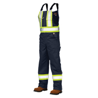 Salopettes de s&eacute;curit&eacute; non doubl&eacute;e, Poly-coton, Grand, Bleu marine Rock Safety Industrial Ltd