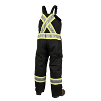 Salopettes de s&eacute;curit&eacute; doubl&eacute;e, Polyester/Polyur&eacute;thane, Grand, Noir Rock Safety Industrial Ltd