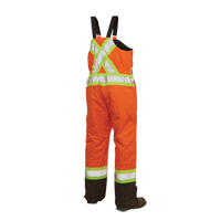 Salopettes de s&eacute;curit&eacute; doubl&eacute;e, Polyester/Polyur&eacute;thane, Grand, Orange haute visibilit&eacute; Rock Safety Industrial Ltd