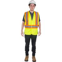 Veste de s&eacute;curit&eacute; pour la circulation, Jaune lime haute visibilit&eacute;, Moyen, Polyester Rock Safety Industrial Ltd