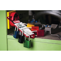 Safety Padlock, Red, Keyed Different, Aluminum, 1-1/2" Width Rock Safety Industrial Ltd