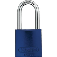 Safety Padlock, Blue, Keyed Different, Aluminum, 1-1/2" Width Rock Safety Industrial Ltd